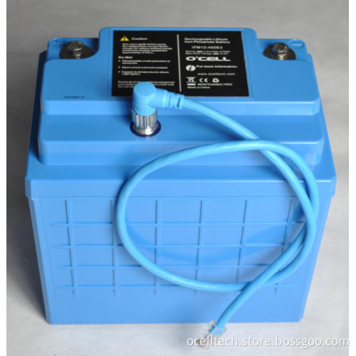 Smart Li-ion LiFePO4 12V 45Ah battery pack with PCM and communication SMBus